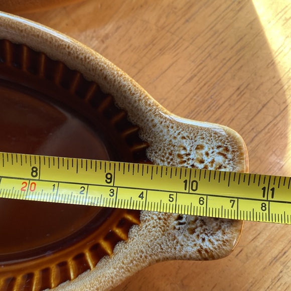 Vintage Set of Two REGO E075-27H Pfaltzgraff Brown Drip 10,5” Dishes in great co - Picture 2 of 3